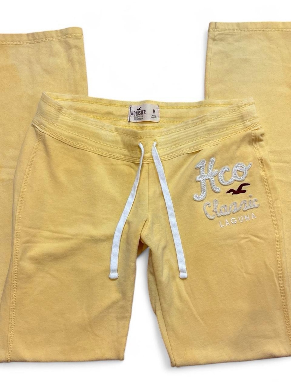 Hollister Kids Pale Yellow Drawstring Joggers